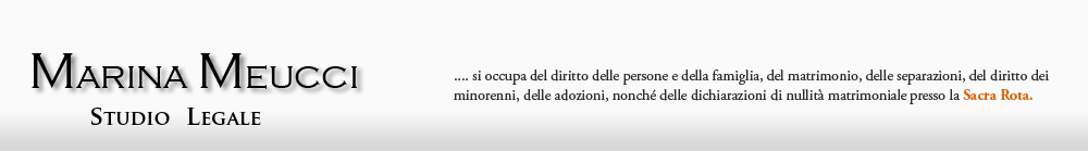 Marina Meucci - Studio Legale | HOME